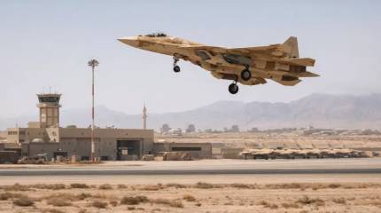 Истребитель Су-57Э замечен в небе Алжира