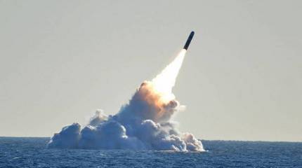 Британская ядерная ракета Trident II упала сразу после старта