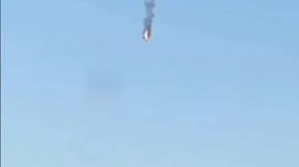 Появилось видео уничтожения украинского Су-27 российским БПЛА «Герань-2»