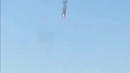 Появилось видео уничтожения украинского Су-27 российским БПЛА «Герань-2»