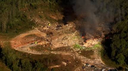 Мощный взрыв уничтожил военный завод по производству тротила в США