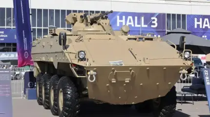 Một chiếc xe bọc thép BTR-22 của Nga tại Ả Rập Xê Út.