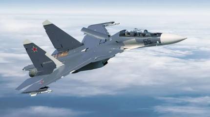 Опубликованы кадры крушения истребителя Су-30СМ в Калининградской области