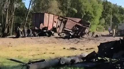 Под Киевом взлетел на воздух железнодорожный состав с боеприпасами НАТО