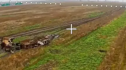 En un vídeo se mostró un cementerio gigante con 45 piezas de equipo militar ucraniano.
