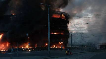 Киев горит после прилета двух «Орешников», по городу снова бьют российские ракеты