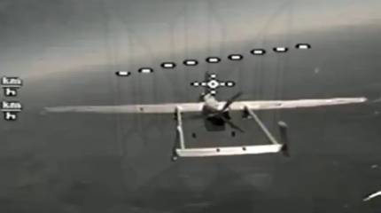 Il drone FPV delle Forze Armate ucraine riesce a colpire un drone da ricognizione russo Forpost-RU e ad attaccare un UAV