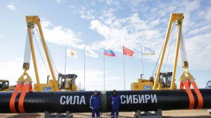 Состыкованы российский и китайский участки газопровода «Сила Сибири»