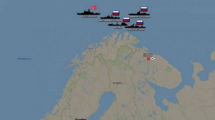 Определено текущее положение ударной группы Северного флота, которая проведет стрельбы вблизи Великобритании