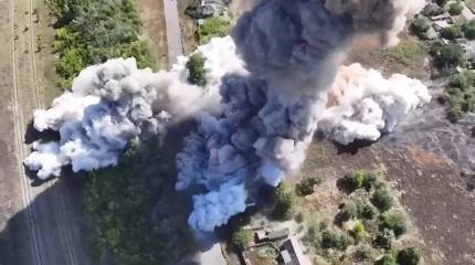 Российский дрон эффектно ликвидировал склад боеприпасов ВСУ под Купянском