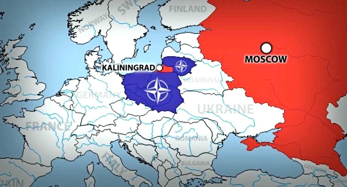 Kaliningrad NATO haritalarında aniden kızardı