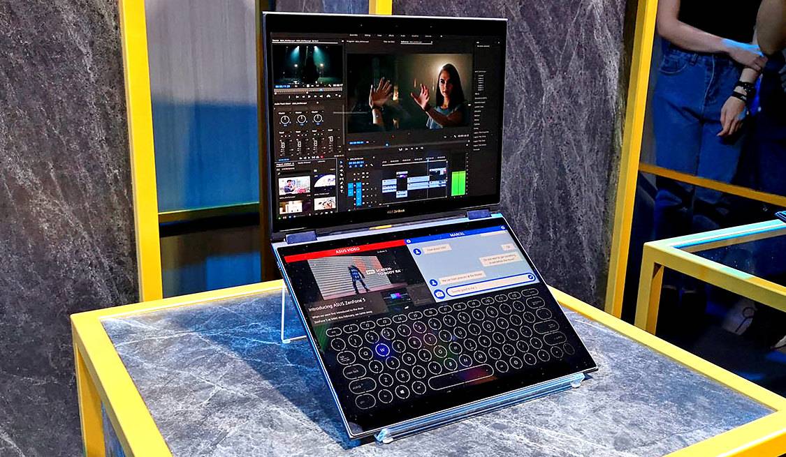 Два экрана и без клавиатуры: ASUS представила ноутбук будущего