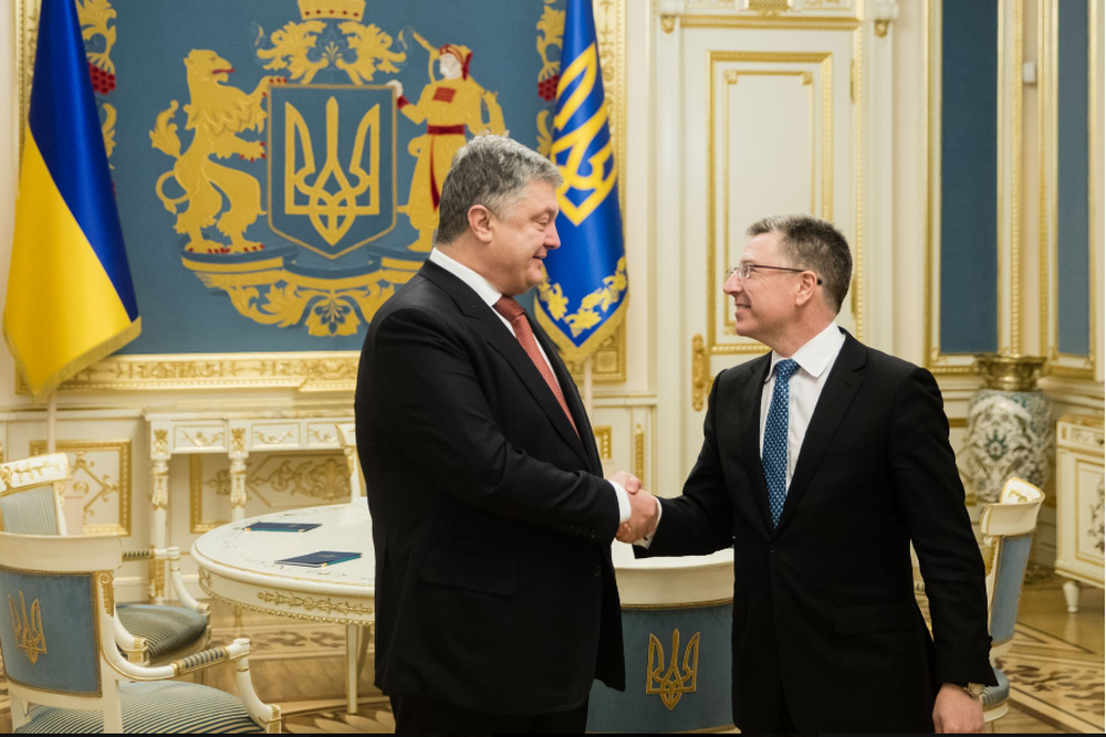 Poroschenko und Volker diskutierten die Einführung von Friedenstruppen in Donbass