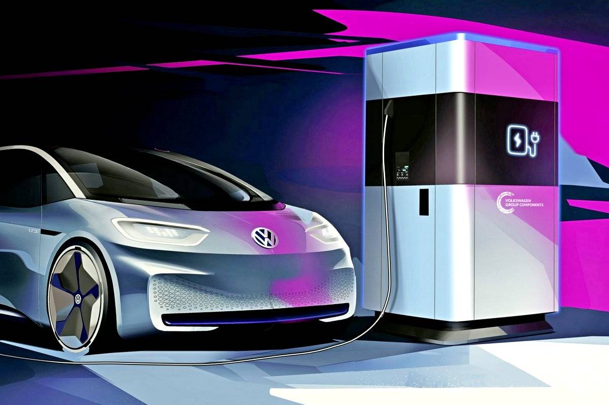 Volkswagen a inventat un power bank pentru mașini electrice