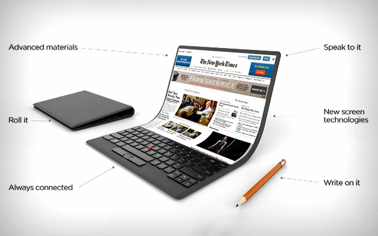Lenovo lucrează la primul laptop flexibil din lume