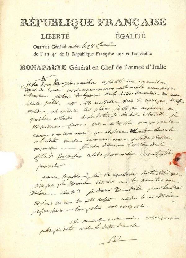 Napolyon'dan üç mektup için 500 bin avrodan fazla ödeme yapıldı