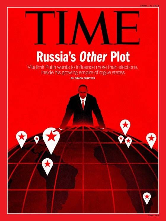 普京以不寻常的方式登上《时代》的封面