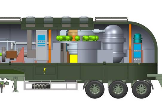 В России представлен проект передвижных ядерных реакторов