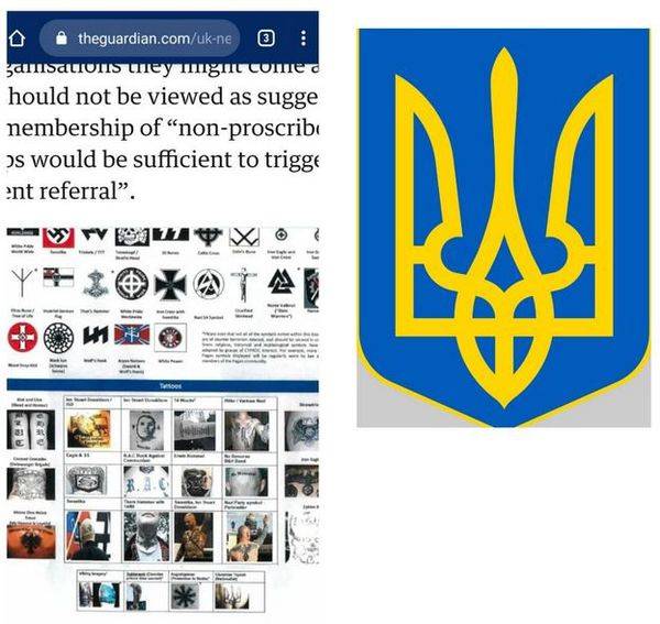 British authorities put Ukrainian trident on the list of extremist symbols