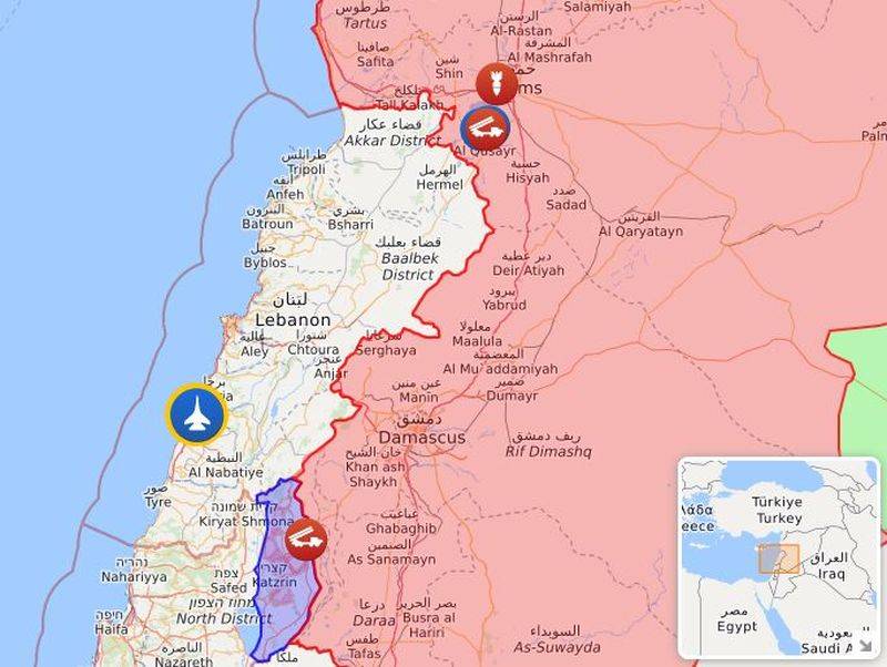 Siria repelió los ataques israelíes desde el Golán y el Líbano