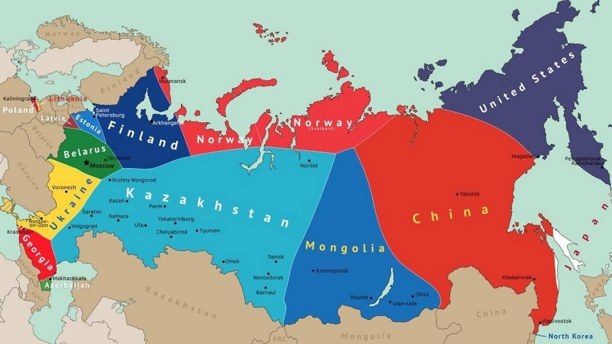 В России отреагировали на опубликованную в Европе карту раздела нашей страны