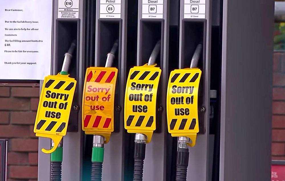 Apa krisis bahan bakar sing diwiwiti ing Britain ngandika