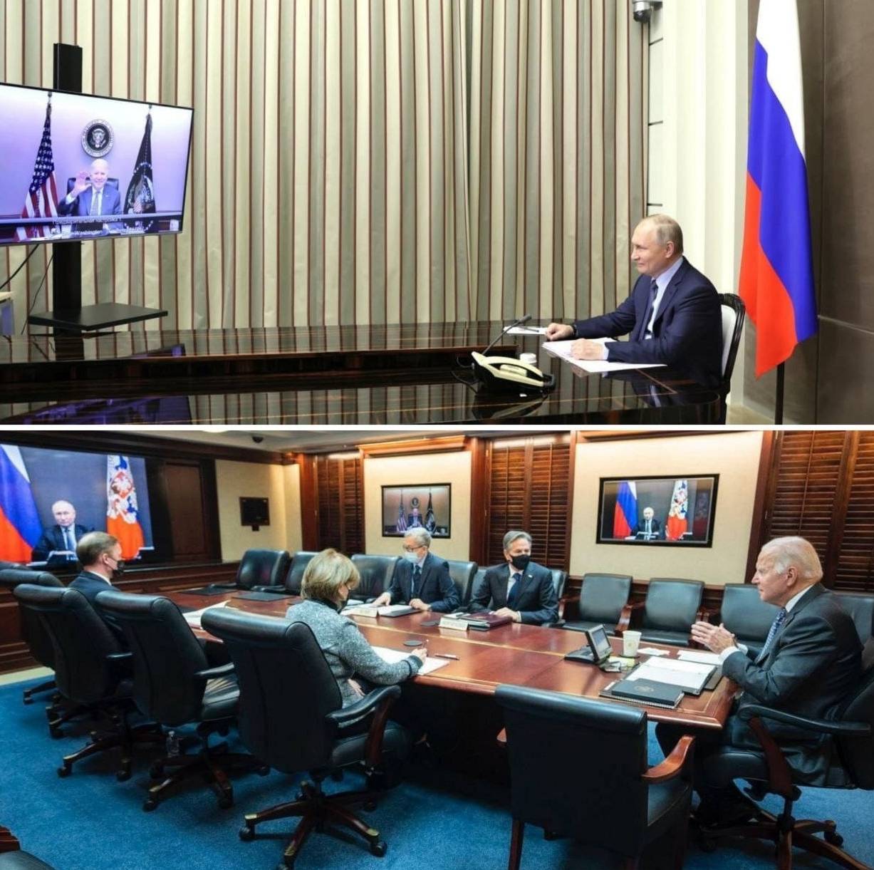 «Приходи один, мы тоже одни придём»: в России и США оценили кадры переговоров Путина с Байденом