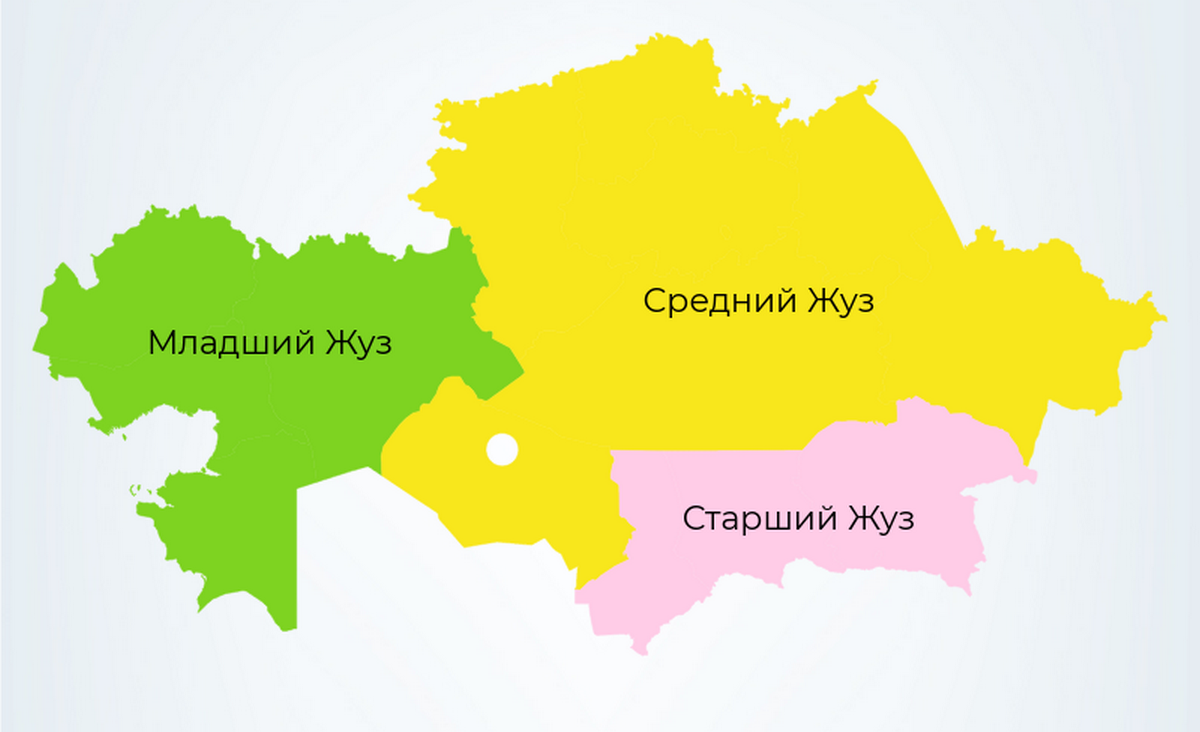 Расселение казахстана. Казахстан младший жуз. Казахстан карта жуз. Карта расселения казахских племен жузов. Территории младшего и среднего казахских жузов.