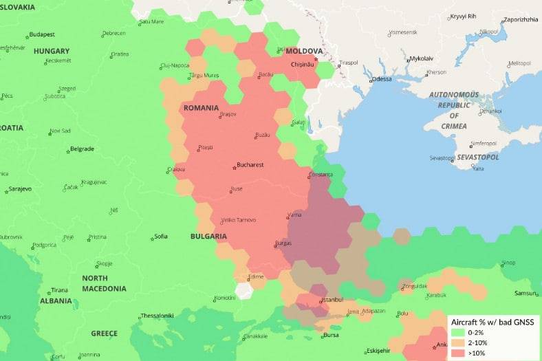 Los pilotos sobre Rumania encuentran severas interferencias con la navegación GPS