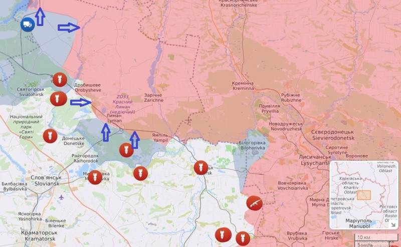 Противник не оставляет попыток взять под контроль Красный Лиман в ДНР