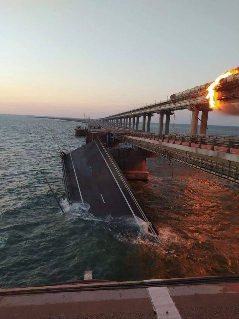 Как диверсия на Крымском мосту скажется на обстановке на Южном фронте