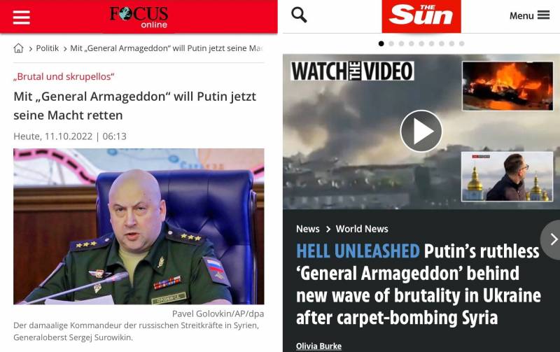 "Général Armageddon": le commandant du SVO Sergey Surovikin est devenu le héros des médias occidentaux