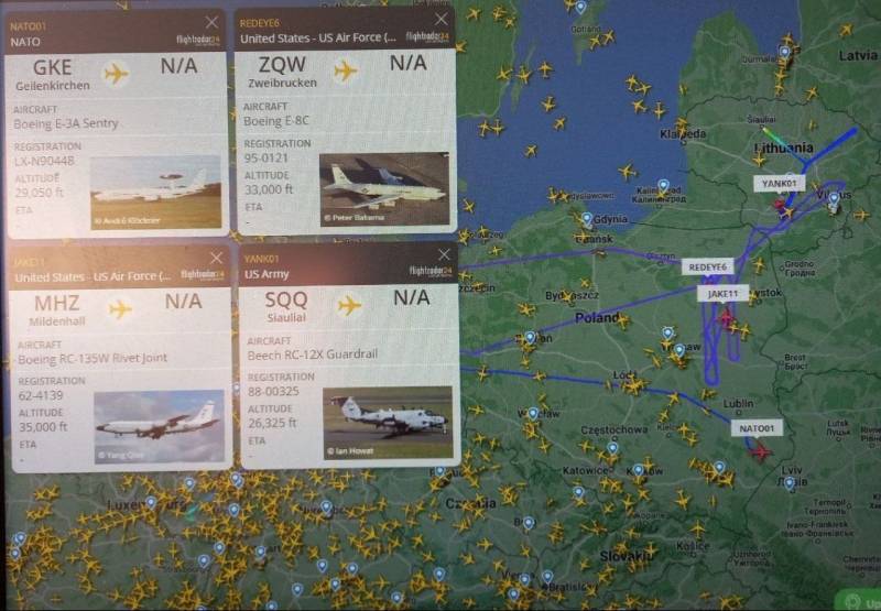 Разведывательная авиация НАТО плотно мониторит развёртывание российско-белорусской группировки войск