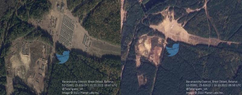 Satelitní snímky regionu Brest potvrzují formování nových vojenských formací