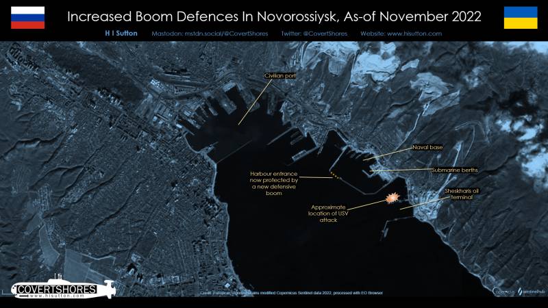 Imagens de satélite mostram aumento da defesa russa do mar em Sebastopol e Novorossiysk