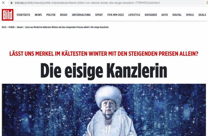 Bild: European media wrote about freezing Europe even before the conflict in Ukraine