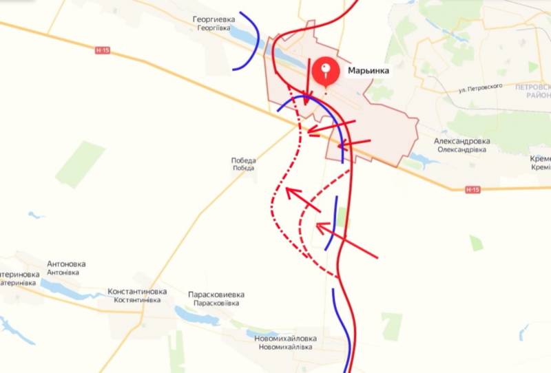 Russische Truppen durchbrachen die Verteidigung der Streitkräfte der Ukraine in Maryinka