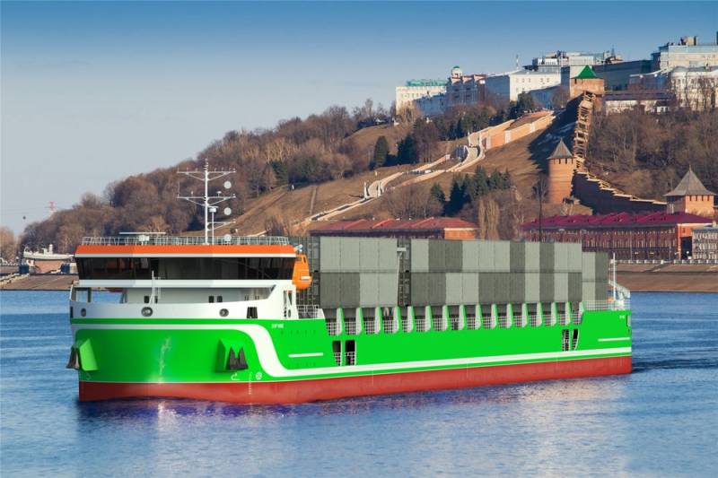 Unique Russian dry-cargo container ships will appear on the Caspian section of the ITC "North-South"