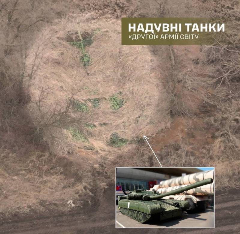 Ukrajinská rozvědka ukázala nafukovací tanky používané Ruskem