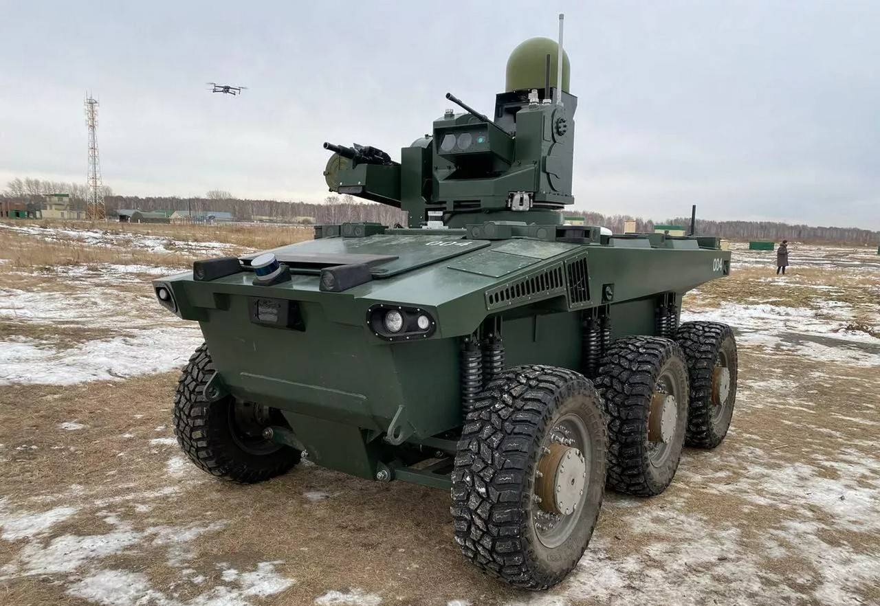 Russian Marker robots are sent to the NWO zone to fight German tanks