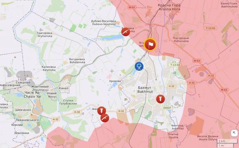 استولى جنود "فاغنر" على قرية ياغودنوي بالقرب من باخموت ، وكانت حامية القوات المسلحة الأوكرانية في وضع صعب