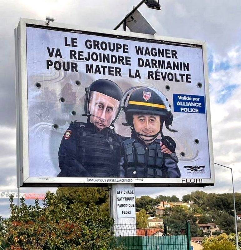 The French are intimidated by the Russian PMC "Wagner" amid riots