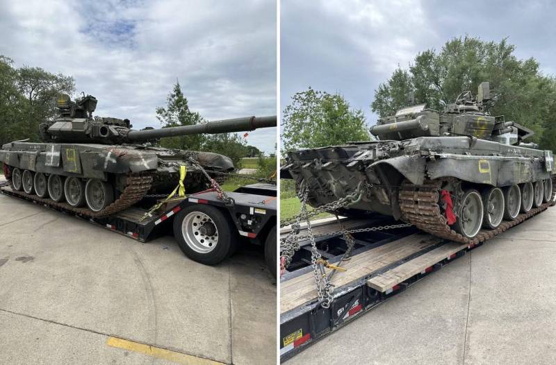 أوكرانيا تسلم الولايات المتحدة دبابة T-90A الروسية التي تم الاستيلاء عليها