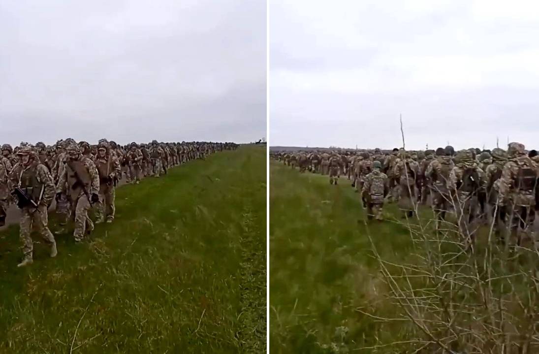 Готовятся к наступлению: в Сети появилось видео с тысячами украинских  военных