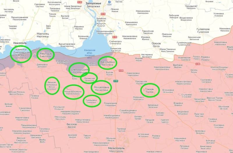 Στην περιοχή Zaporozhye, έχει ανακοινωθεί η απομάκρυνση αμάχων από έναν αριθμό οικισμών