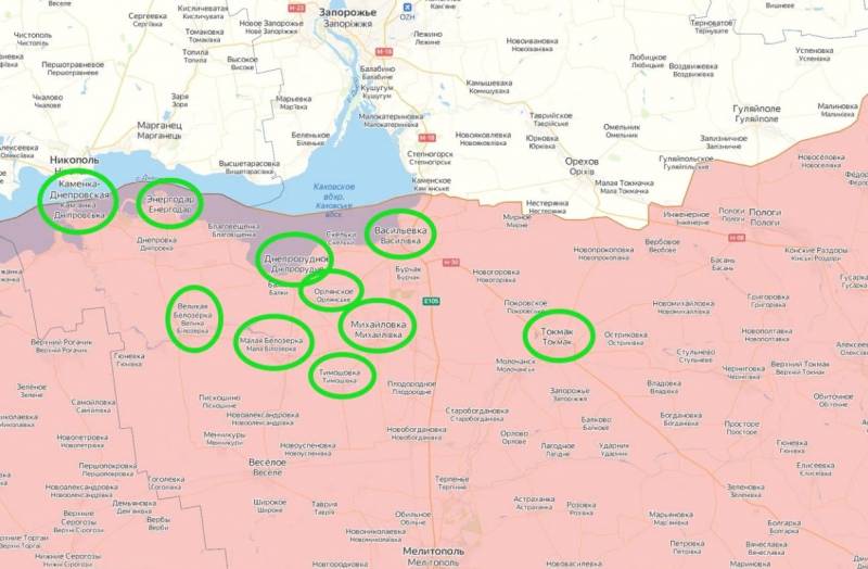 В Запорожской области объявлена эвакуация мирных граждан из ряда населенных пунктов