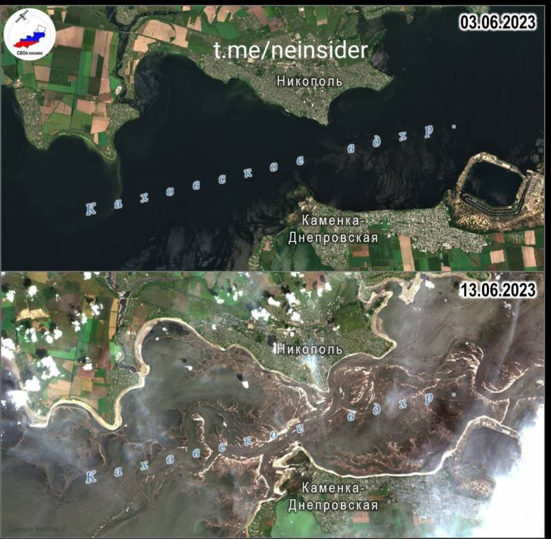 Каховское водохранилище карта