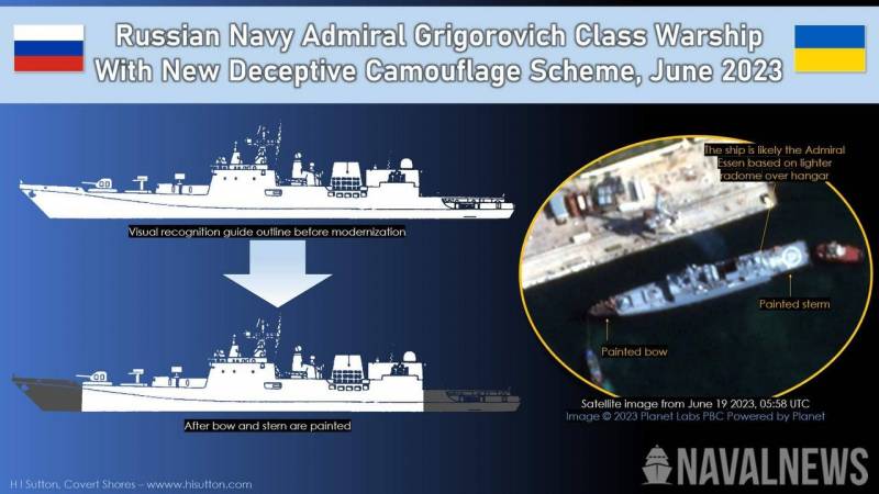 Noticias Navales: La Flota del Mar Negro de la Armada Rusa comenzó a aplicar camuflaje a sus barcos por temor a ataques de las Fuerzas Armadas de Ucrania