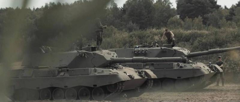 Немцы показали тренировку украинских экипажей танков Leopard 1A5