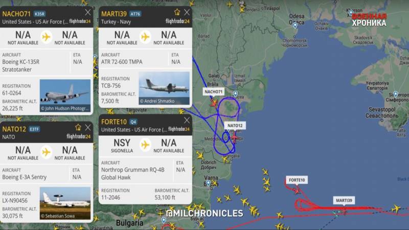 Los aviones de la OTAN vuelven a estar activos sobre el Mar Negro